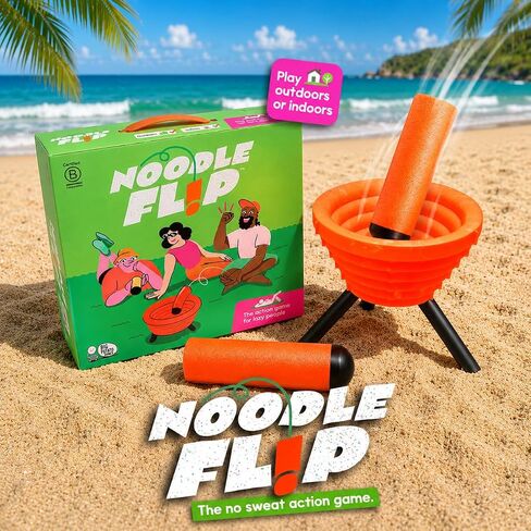 Noodle Flip: Ultimate Toss Game for The Beach or Yard | No Sweat Action Game | Fun for Adults, Kids and Groups | Age 8+, for 2+ Players in Kuwait