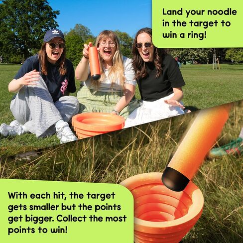 Noodle Flip: Ultimate Toss Game for The Beach or Yard | No Sweat Action Game | Fun for Adults, Kids and Groups | Age 8+, for 2+ Players in Kuwait