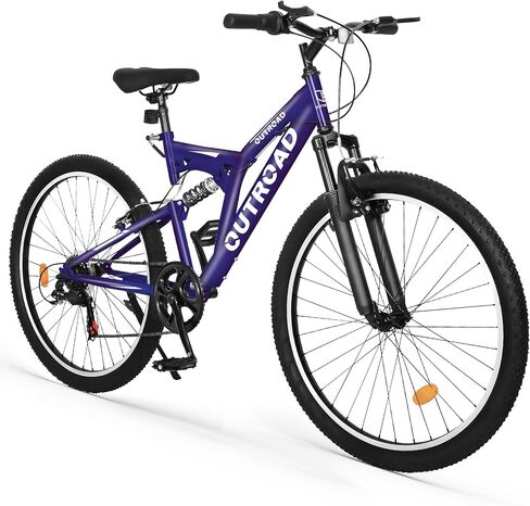 26 Inch Mountain Bike for Adult Men Women, 7 Speed Mountian Bicycle with Dual V Brake Suspension MTB Bicycle, Multiple Colors in Kuwait