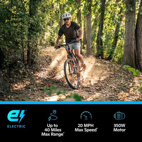 Schwinn High Timber Electric Mountain Bike, 350W Motor, 27.5" Wheel, Blue in Kuwait