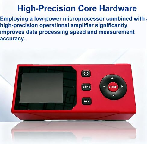 Handheld Surface Roughness Tester, Digital Roughness Gauge Profilometer with 5µm Diamond Inductive Probe, 0.001 µm Resolution, 14 Parameters, for Machining Metal Quality Control in Kuwait