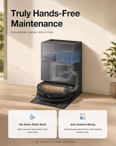 ECOVACS DEEBOT X11S PRO Omni Robot Vacuum and Mop، 30000Pa، TrueEdge Roller Mopping، محطة Omni للتنظيف بدون جهد، شحن سريع لمدة 3 دقائق للمنزل الكبير، ZeroTangle، تجنب الذكاء الاصطناعي، وكيل YIKO in Kuwait