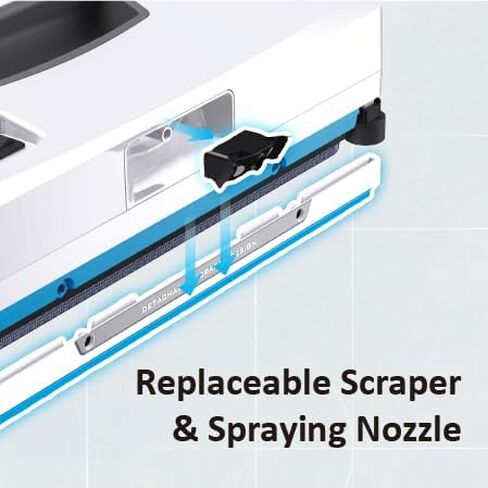 روبوت تنظيف النوافذ HOBOT-SP10 iScraper، كشط الرذاذ، شفط 6000 باسكال، تطبيق + جهاز تحكم عن بعد، زجاج مؤطر/بدون إطار، للاستخدام الداخلي/الخارجي in Kuwait