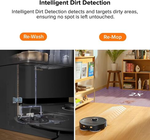 مكنسة وممسحة roborock Qrevo Pro Robot مع تقنية FlexiArm Design Edge Mopping، وغسل ممسحة الماء الساخن الديناميكي وتجفيف الممسحة تلقائيًا، شفط 7000 باسكال (متجدد) in Kuwait