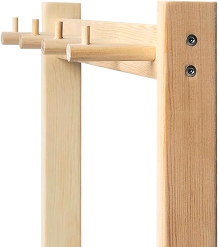 Chime Stand Gong Stand Decorative Wooden Holds 5 Chimes Display Rack for Desktop in Kuwait