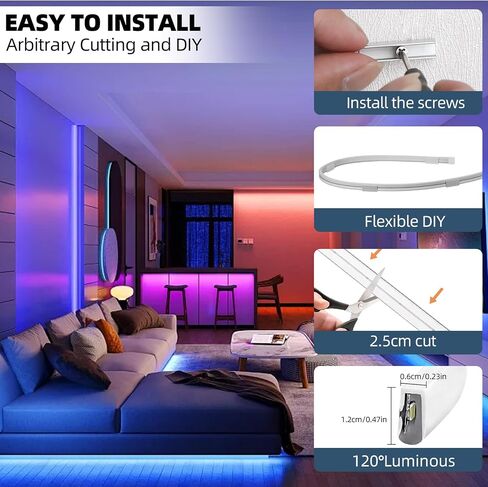 neon Rope Light Clips 20 - Piece High - Quality Aluminum Neon Light Clips Kit Made of Durable Aluminum, Waterproof for Outdoor use, and Easy to Install Perfect for DIY neon Signs in Kuwait