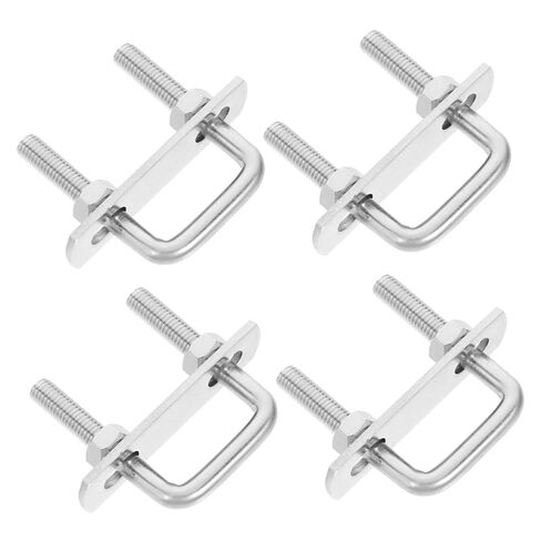 4Pcs M8 Square U-Bolts, 1-1/4"(30mm) Inner Width, Stainless Steel u-Bolts for Replacement Parts and Accessories for Ski, Fishing Boat or Sail Trailer in Kuwait