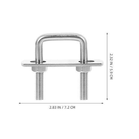 4Pcs M8 Square U-Bolts, 1-1/4"(30mm) Inner Width, Stainless Steel u-Bolts for Replacement Parts and Accessories for Ski, Fishing Boat or Sail Trailer in Kuwait
