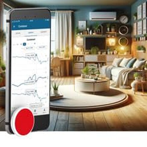 مستشعر درجة حرارة قرص تيمبو ومسجل لهواتف iPhone وAndroid، متوافق مع بلوتوث، مقياس حرارة لاسلكي عن بعد، طويل المدى، ذاكرة كبيرة، تصدير بيانات غير محدودة، تم تطويره ودعمه في الولايات المتحدة الأمريكية in Kuwait