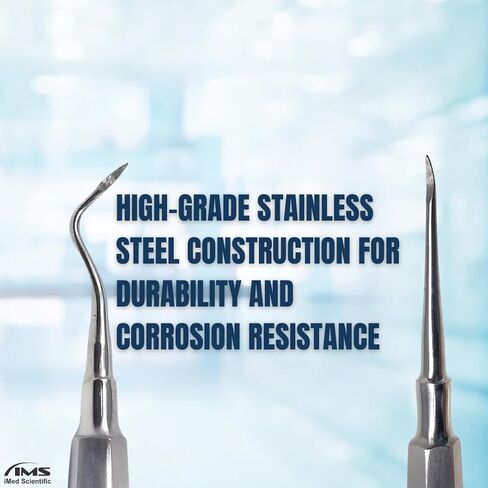 3 Pcs Dental Root Tip Heidbrink Elevators H1 Straight, H2 Left, H3 Right, Tooth Extracting Stainless Steel Elevator Set for Dentists Students Training Centers in Kuwait