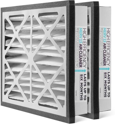 Zephyr 20x20x3 VGF Merv 13 Pleated Air Cleaner Filters for Whole Home Return Air Grilles. Box of 2 in Kuwait
