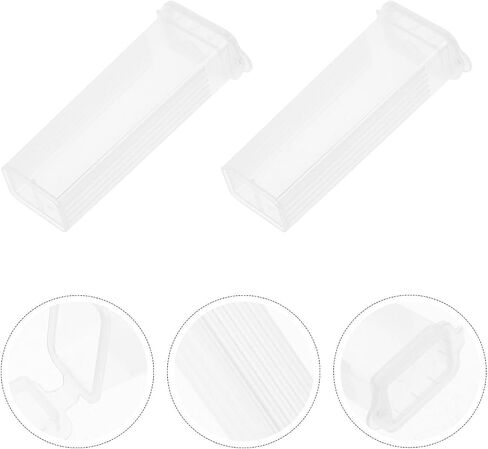 Hemobllo 10pcs Plastic Circular Staining Jar for Microscope Slides with Slide Capacity, Versatile Use and Protection, Portable Toothpick Case Style for Laboratories and Hospitals in Kuwait