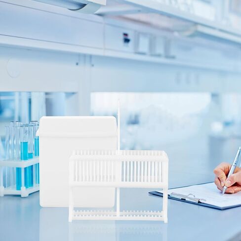 Ciieeo Plastic Microscope Slide Staining Jar with Slots Design and Heat Resistant Rack for Laboratory Staining in Kuwait