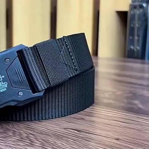 Quick Release Buckle Nylon Belt, Breathable Military Webbing Belt for Men's Work, Hiking and Daily Wear sports-fan-belts in Kuwait