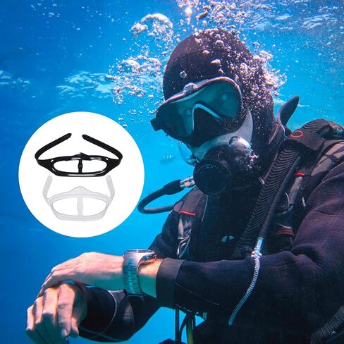 2 Pack Black and Clear Mask Straps Dive Mask Strap, Universal Scuba Mask Strap Replacement, Quick-Adjust Buckles for Diving Snorkeling Freediving, Premium Silicone Material with Secure Fit in Kuwait