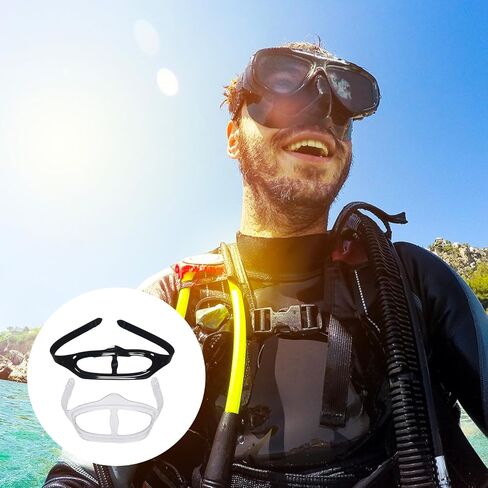 2 Pack Black and Clear Mask Straps Dive Mask Strap, Universal Scuba Mask Strap Replacement, Quick-Adjust Buckles for Diving Snorkeling Freediving, Premium Silicone Material with Secure Fit in Kuwait