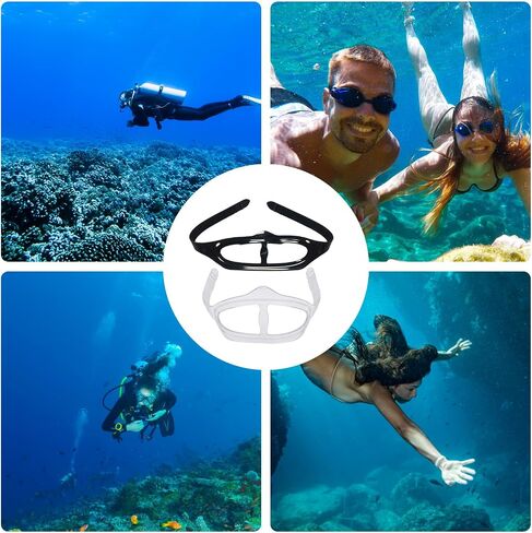 2 Pack Black and Clear Mask Straps Dive Mask Strap, Universal Scuba Mask Strap Replacement, Quick-Adjust Buckles for Diving Snorkeling Freediving, Premium Silicone Material with Secure Fit in Kuwait
