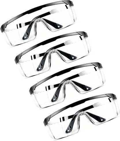 Safety Glasses Clear Anti-Fog, Over Glasses Protective Eyewear with Side Protection for Work, Lab & Construction in Kuwait