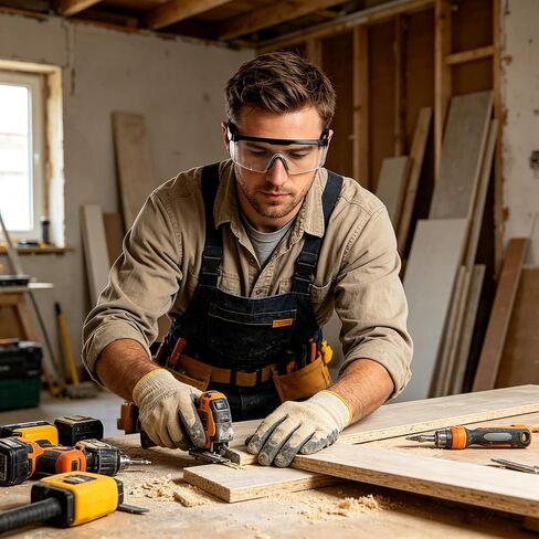 Safety Glasses Clear Anti-Fog, Over Glasses Protective Eyewear with Side Protection for Work, Lab & Construction in Kuwait