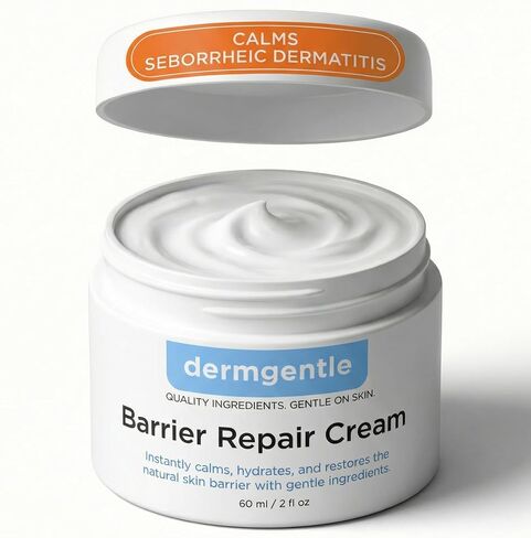 Barrier Repair Cream for Dry, Normal, or Sentitive Skin, Strengthens Barrier, Fast-Absorbing Hydration, Suitable for Dry, Seborrheic, Normal & Sensitive Skin - Dermatitis Gentle Ingredients in Kuwait