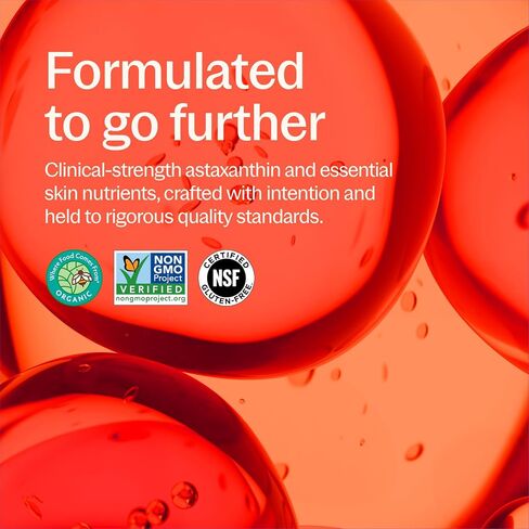 New Chapter Skin Barrier Boost – Clinical-Strength Astaxanthin for Fine Lines - Collagen Protection + Hydration - Vitamins A C E Zinc + Collagen Peptides - Visible Results in 6 Weeks - 30 Count in Kuwait