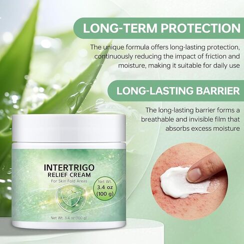 Intertrigo Cream,Skin Fold Barrier Cream for Moisture & Friction Protection, Helps Support Skin Comfort, Fast-Drying Non-Greasy Formula for Friction-Prone Areas. in Kuwait