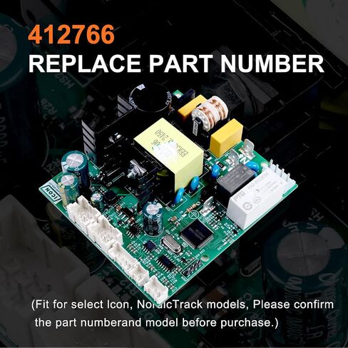 412766 وحدة تحكم لوحة التحكم في المحرك السفلي متوافقة مع دراجات NordicTrack Icon الثابتة LCD FS7I FS9I FS10I FS14I S10I S15I S22I جزء بديل لممارسة الدراجة in Kuwait
