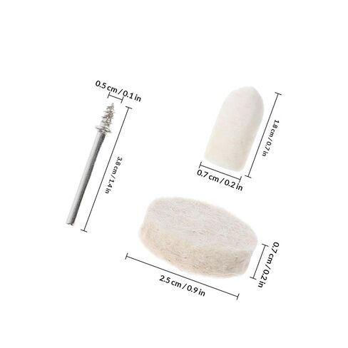 FOMIYES Buffing and Polishing Kit for Rotary Tools with Stainless Steel Wool Polisher Wheels, Smooth and Even Surface Finish, Fine Finish, for Workshop Use by DIY Enthusiasts in Kuwait