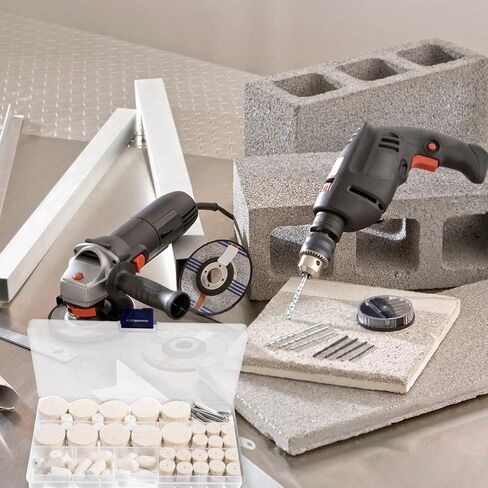 FOMIYES Buffing and Polishing Kit for Rotary Tools with Stainless Steel Wool Polisher Wheels, Smooth and Even Surface Finish, Fine Finish, for Workshop Use by DIY Enthusiasts in Kuwait
