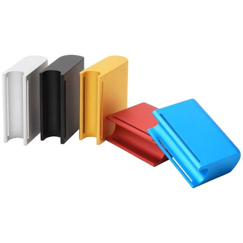 5 Pcs Aluminum Alloy Leather Edge Burnisher Block Set, 1.6 Inch Wide Sandpaper Slot Polish Tool, Multicolor Hand Detail Sanders for DIY Crafts in Kuwait