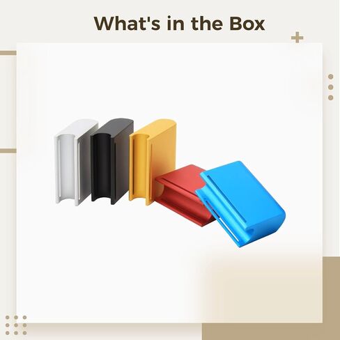 5 Pcs Aluminum Alloy Leather Edge Burnisher Block Set, 1.6 Inch Wide Sandpaper Slot Polish Tool, Multicolor Hand Detail Sanders for DIY Crafts in Kuwait