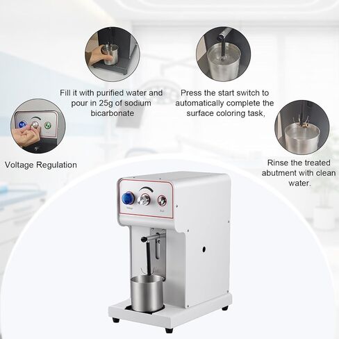 500W Dental Lab Titanium Alloy Coating Instrument Gold Plating Electroplating Machine with Stainless Steel Cup in Kuwait