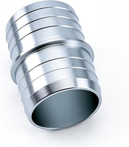1-1/2 Inch Hose Barb Splice Coupler Repair Fitting, 2 Pack Aluminum Hose Barb Fittings 4 Clamps - Radiator Coolant Connector Fitting for Intercooler Heat Exchanger Fluid Hose Repair in Kuwait