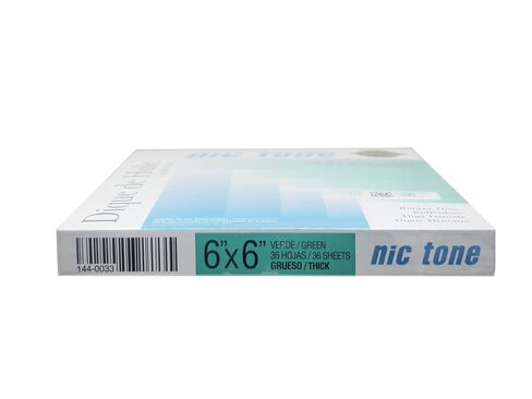 MDC NIC Tone Natural Rubber Latex Dental Dam - 6"x6" (36 Sheets/Box) (Green, Thick) in Kuwait