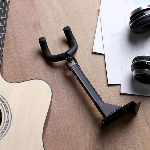 2Pieces Guitar Hook Wall Mount Space Saving Design Ukulele Hanger Iron Texture Perfect for Small Music Instruments Studio Equipment Hook in Kuwait