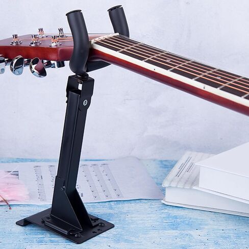 2Pieces Guitar Hook Wall Mount Space Saving Design Ukulele Hanger Iron Texture Perfect for Small Music Instruments Studio Equipment Hook in Kuwait