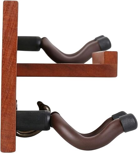 Multipurpose Instrument Wall Hook Wood Construction Soft Padding Guitar Stand for Holds Guitars Ukuleles Securely Wooden Guitar Hook in Kuwait