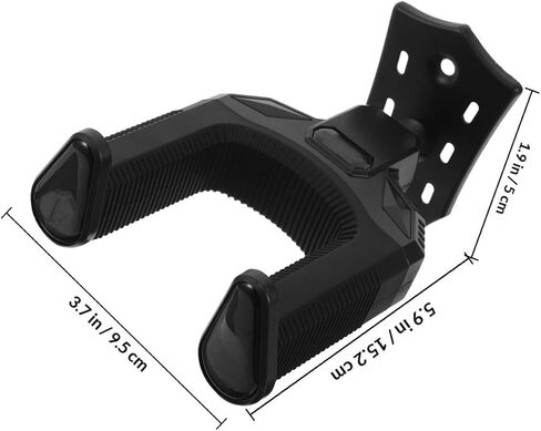 TIDTALEO Self-Locking Guitar Wall Mount Hanger Locking Design and Rubber Padding for Wall Mounting Electric Guitar, Bass, and Ukulele with Sturdy Iron Construction in Kuwait