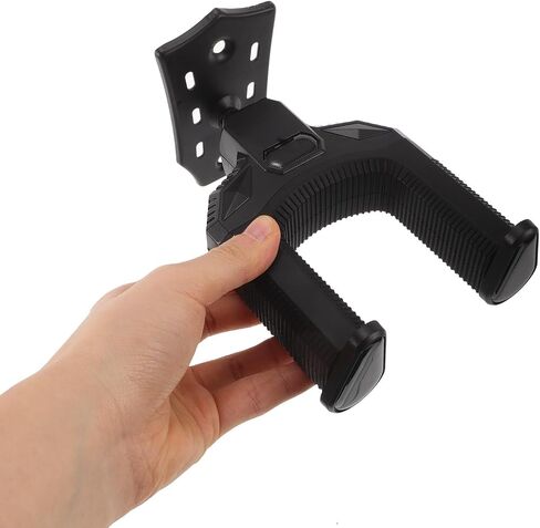 TIDTALEO Self-Locking Guitar Wall Mount Hanger Locking Design and Rubber Padding for Wall Mounting Electric Guitar, Bass, and Ukulele with Sturdy Iron Construction in Kuwait