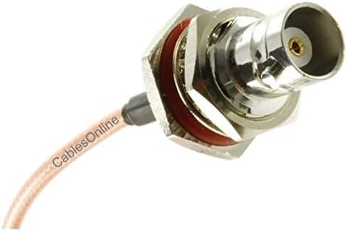 CablesOnline, 6-inches SMA Male to BNC Bulkhead Female RG316 Coax Low Loss RF Cable, RF-MB500 in Kuwait