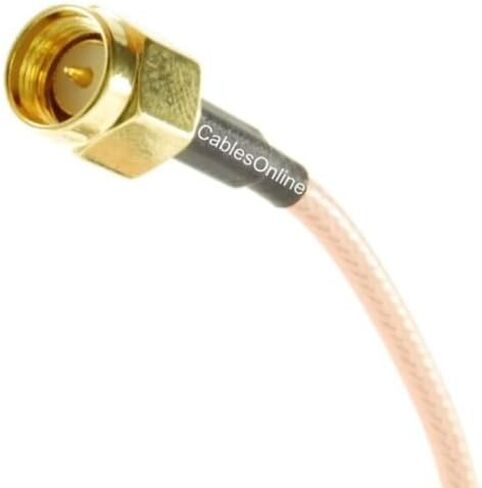 CablesOnline, 6-inches SMA Male to BNC Bulkhead Female RG316 Coax Low Loss RF Cable, RF-MB500 in Kuwait