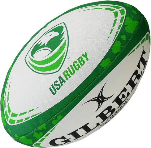 Gilbert USA Rugby Ball G-TR4000 St. Patrick's Day Lucky Trainer Officially Licensed - Size 5 in Kuwait