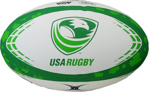 Gilbert USA Rugby Ball G-TR4000 St. Patrick's Day Lucky Trainer Officially Licensed - Size 5 in Kuwait