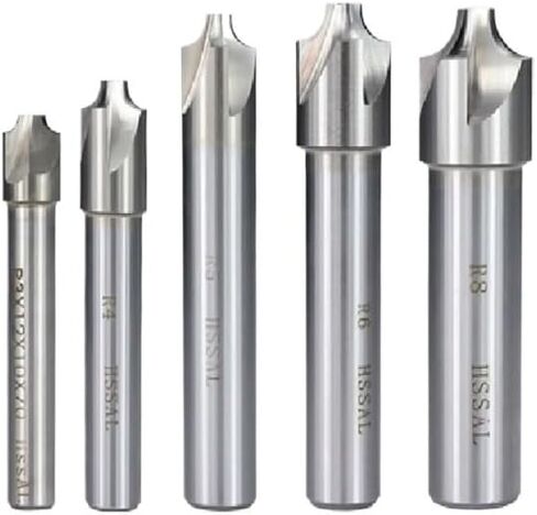 1pcs HSS Corner Rounding End Mill R1.0-R12 Corner Rounding Chamfer End Mill HSS Metal Milling Tool Milling Cutter(R2x10x10x60L) in Kuwait