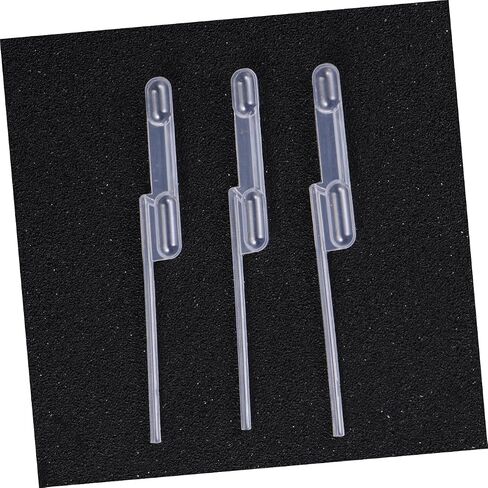 100pcs Long Straw Quantitative Dropper Straw Double-Cell Plastic Buret for Lab Use in Saudi Arabia