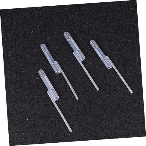100pcs Long Straw Quantitative Dropper Straw Double-Cell Plastic Buret for Lab Use in Saudi Arabia