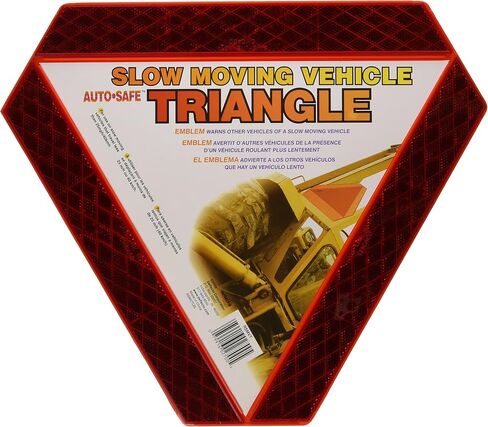 Deflecto RSMVT Slow Moving Vehicle Triangle, Multicolor in Kuwait