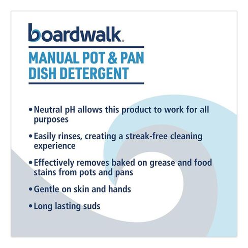 Boardwalk Commercial Liquid Dish Soap, 5 Gallon Pail, Fresh Scent, Grease Cutting, Mild on Hands, Neutral pH, Long Lasting Suds, Made in the USA in Kuwait