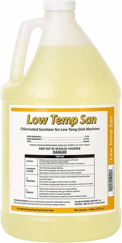 Low Temp Commercial Dish Machine Sanitizer, 1 Gallon Concentrated Liquid, 4 Case Pack in Kuwait
