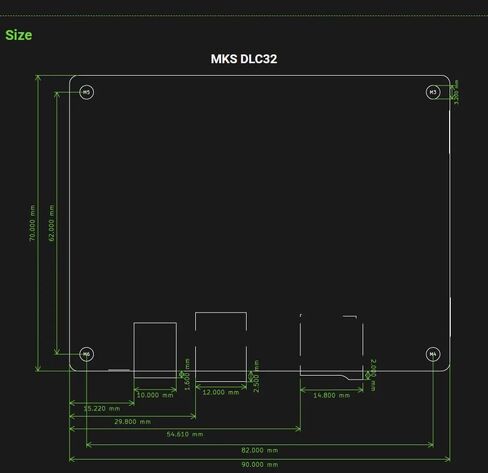 Makerbase MKS DLC32 V2.1 وحدة تحكم غير متصلة بالإنترنت 32 بت ESP32 WiFi GRBL TFT شاشة تعمل باللمس لآلة النقش بالليزر لسطح المكتب (TYPE-14) in Kuwait